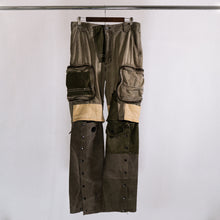 Load image into Gallery viewer, Patchwork cargo snapper pant
