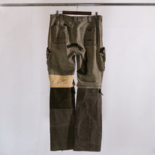 Load image into Gallery viewer, Patchwork cargo snapper pant
